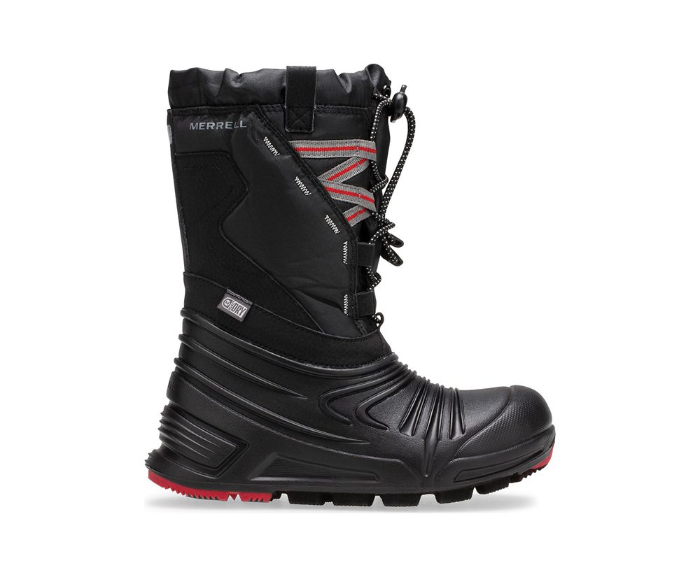 Merrell Boots Black - Snow Quest Lite 2.0 Waterproof - Kids 80DZTLWBE